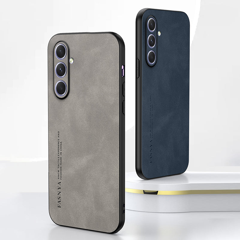 For Samsung Galaxy A34 5G Slim Case Skin-Touch TPU + PU Smartphone Case For Samsung Galaxy A34 5G Slim Case Skin-Touch TPU + PU Smartphone Case